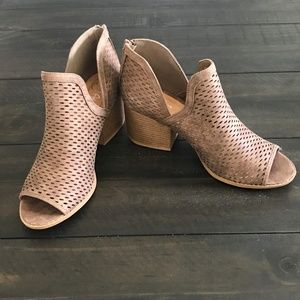 Open Toe Bootie - distressed leather; so cute!!!
